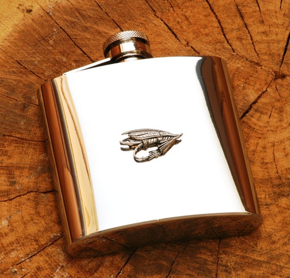 Fly Lure Hip Flask 6oz Fishing Gift FREE ENGRAVING 130 Hf Etsy