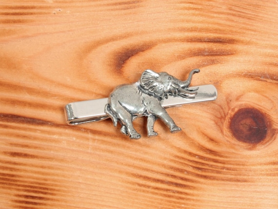 elephant tie clip