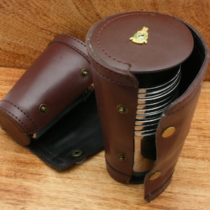 Marines Regiments 4oz Stacking Stirrup Cups In Leather Case 4 or 1-10 Numbered Military Father&#39;s Day Gift sc