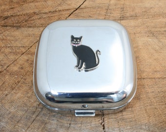 Good Luck Black Cat Quartz Alarm Clock Chrome Plated Metal Pop Up Clock Birthday Gift 580 ac