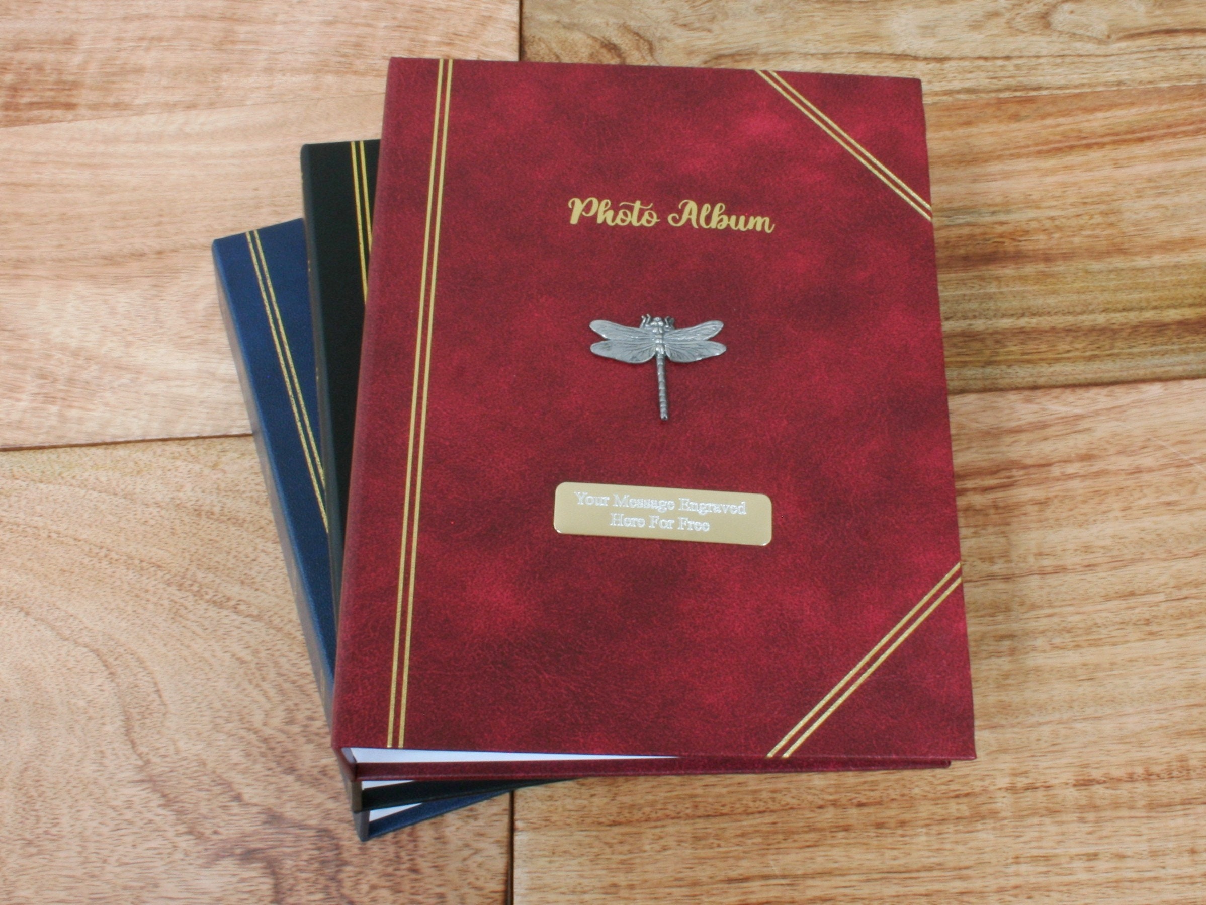 40th Birthday Brown Scrapbook, Guest Book Or Photo album With Gold