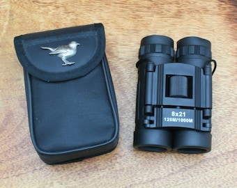 British Birds Binoculars 8 X 21 Compact Size Outdoors Bird Watching Robin Swallow Barn Owl Birthday Gift bc