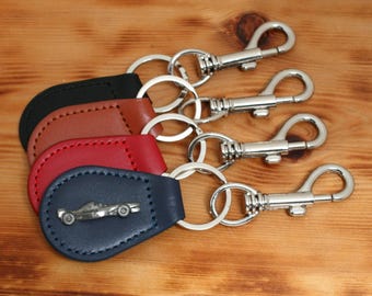 Racing Car and Motorbikes Clip On Leather Luggage Tag Multiple Colour Options Motorsport GP Gift