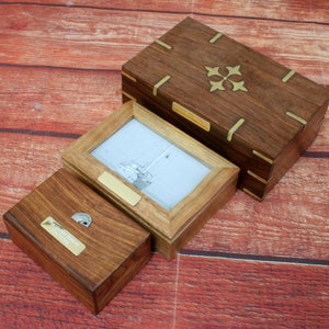Spielkarten und Poker Holzschmuck Memory Erinnerungsboxen Mit kostenloser Gravur Herzen Pik Kreuz Pik Flush Vatertagsgeschenk jb