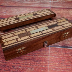 Law & Justice Cribbage Board Wooden Two Sizes Crib League Personalised Free Engraving Scales Gavel Policeman Birthday Gift cw