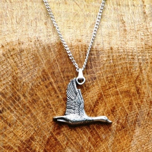 Duck Pewter Necklace & Pendant Ladies Hunting Father's Day Gift nlk