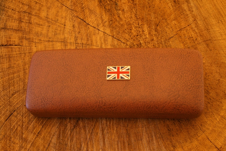 Union Jack PU Glasses Case Leather Effect Great British Gift 383