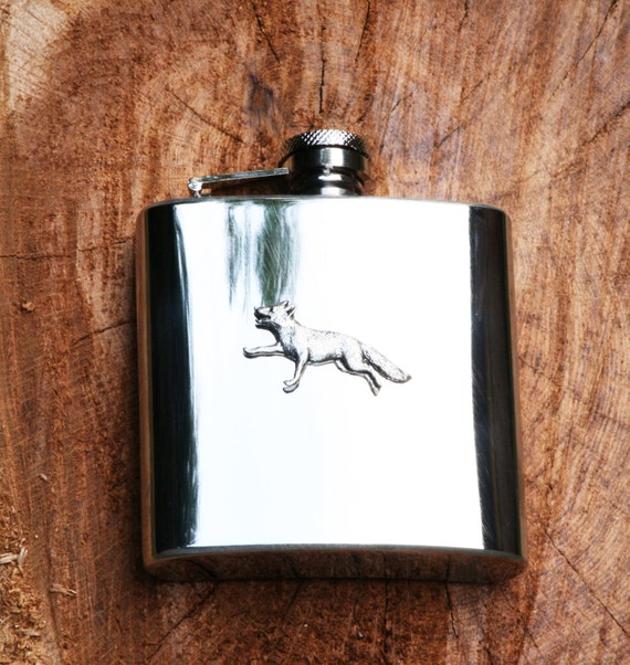 British Bulldog bull dog Hip Flask Gift Boxed FREE ENGRAVING 047