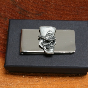 RIP Skull Money Clip Mens Engraved Halloween Christmas Gift 413