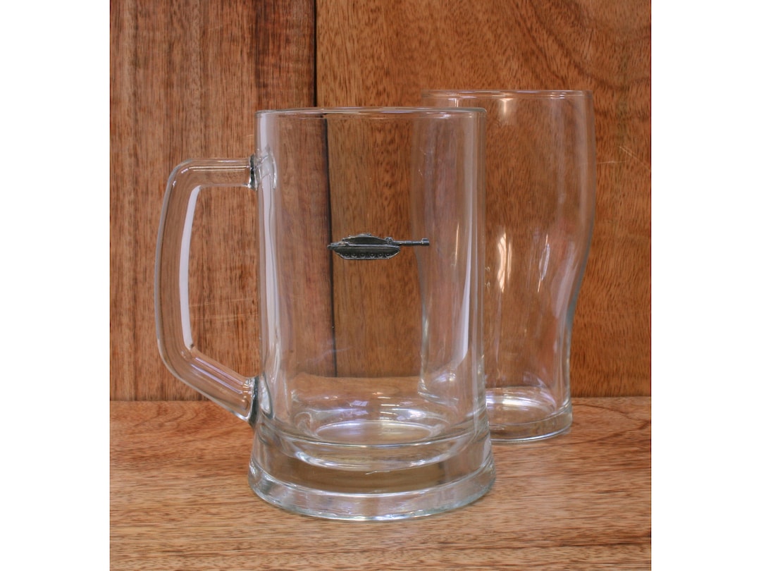 Army Tanks Pint Glass Lager Glass Ale Glass Tankard or Tulip Panzer ...