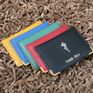 Porte-cartes d'identité traditionnel pour carte de bus et train en cuir noir, football, golf, cricket, cadeau