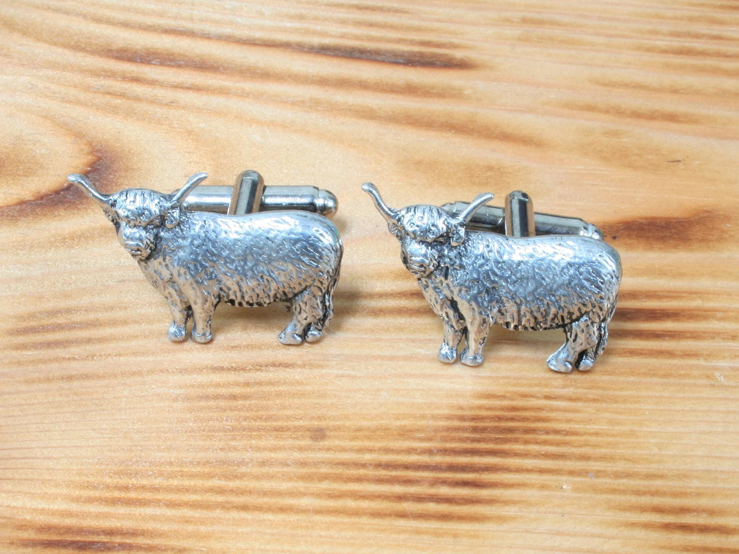 Boutons De Manchette Tony & Paul La Grenouille Gris Argent Acier