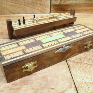 RAF Regiments Cribbage Board Wooden Two Sizes Crib League Personalised Free Engraving Military Father&#39;s Day Gift cw