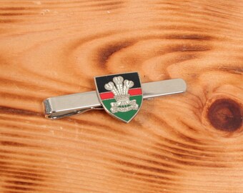 Welsh Regiments Tie Clip Tack Slide UK Handmade Necktie Clip Birthday Gift Military Birthday Gift ti