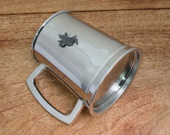 UK Locations Metal Tankard Drinking Mug Personalised Free Engraving Cornwall Devon Skye Holiday Birthday Gift td