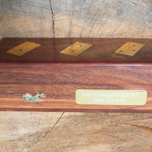 Flugzeuge Dominoes Holz mit Messingeinlagen In Holzpräsentationsbox Personalisierte Freie Gravur Luftfahrt Jet Pilot Vatertagsgeschenk dm