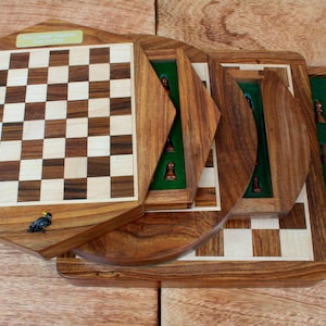 Halloween and Death Chess Set Square, Octagonal or Round Magnetic Board With Chess Pieces Free Engraving Pumpkin Fall Spooky Gift ce