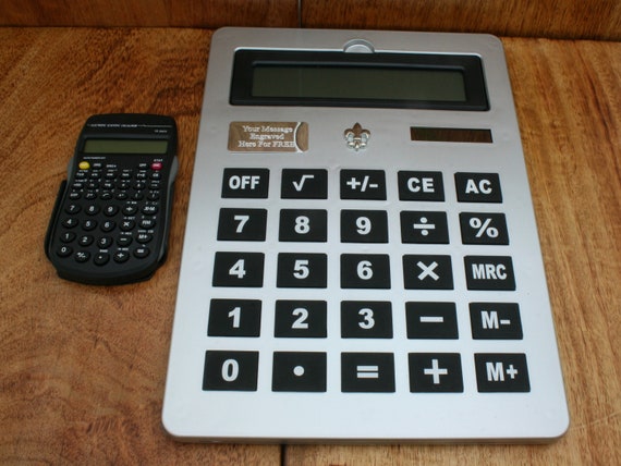 Famous Symbols GIANT Desk Calculator or Scientific Calculator With Personalised Free Engraving Heart PI Yin Yang Peace Christmas Gift Ct Etsy UK