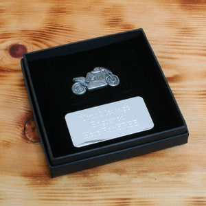 Motorbikes Scooters & Push Bikes Pin Lapel Badge Or Magnet In Personalised Gift Box or Gift Pouch Lambretta Gift pm