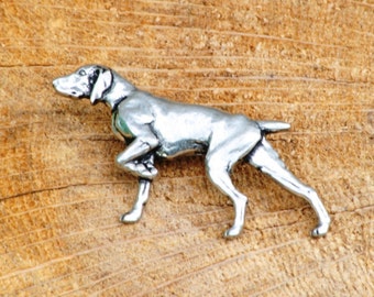 German Shorthaired Pointer Pin Brooch Badge Pewter Father&#39;s Day Gift 282 pm