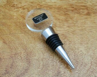 Wedding Guests Wine Stopper Glass and Steel Whiskey Bottle Stopper Cork Best Man Groom Usher Birthday Gift wc
