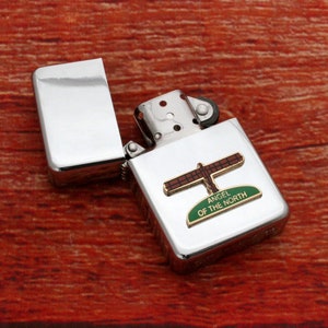 Encendedor de gasolina resistente al viento con grabado personalizado gratuito para el Día del Padre en Cornualles, Devon y Skye. Regalo para el Día del Padre.