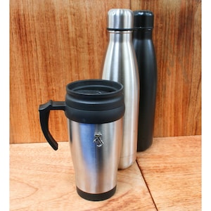 Country Outlines Travel Mug Insulated Cup And Thermal Flask Personalised Free Engraving Britian France USA Father&#39;s Day Gift im