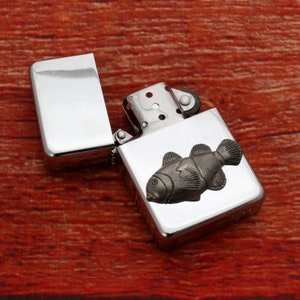 Marine Sealife Windproof Petrol Lighter With Personalised Free Engraving Father&#39;s Day Gift Octopus Turtle Fish Father&#39;s Day Gift ls