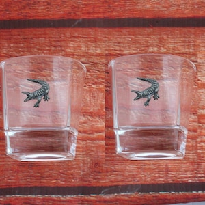 Safari Animals Whisky Tumblers Pair Of Crystal Glasses Father&#39;s Day Gift Boxed Giraffe Hippo Lion Father&#39;s Day Gift ts