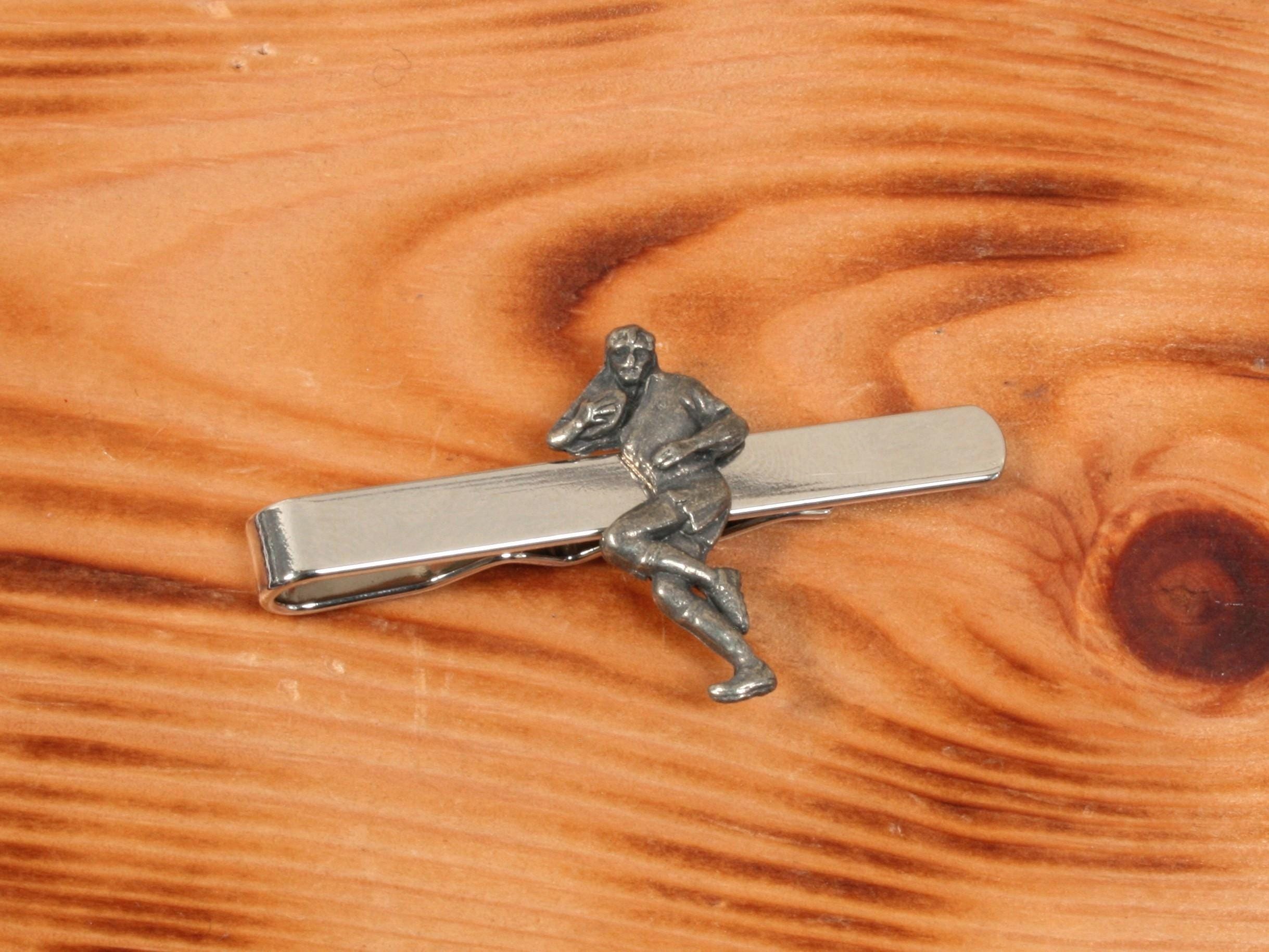 Pince à Cravate En étain Arbre De Vie - Fait Main En France, Longueur 5 Cm, Coffret Cadeau Inclus
