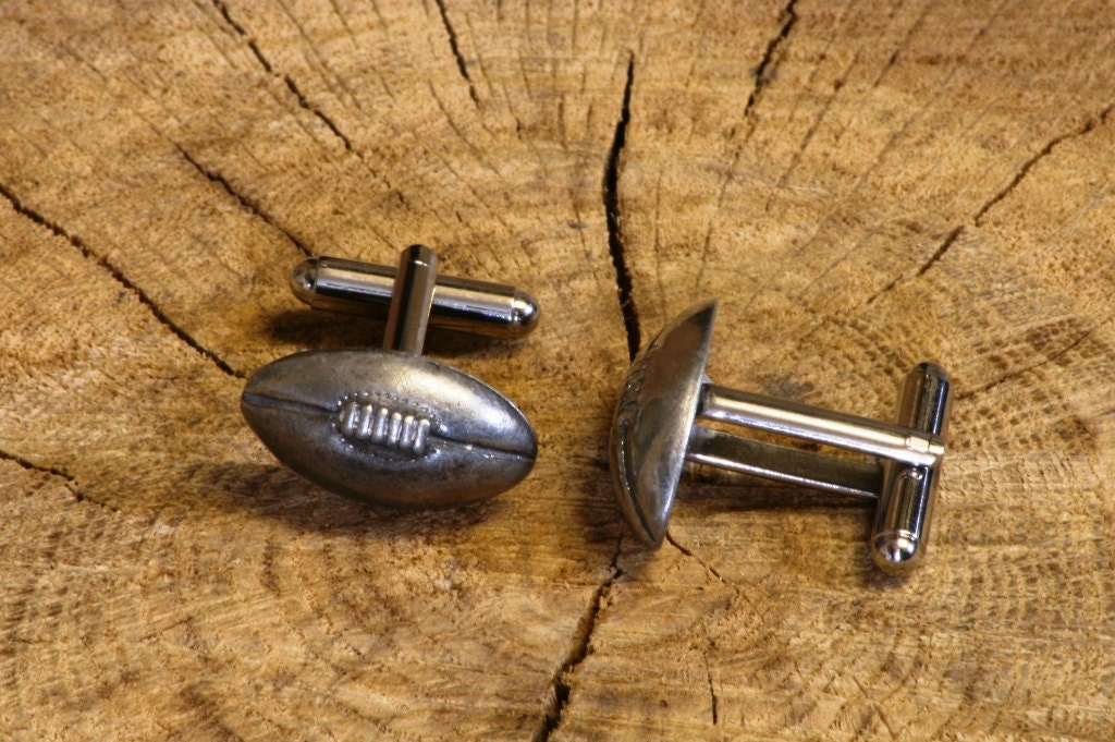 Rugby Ball Cufflinks Pewter UK Handmade Player Christmas Gift Etsy UK