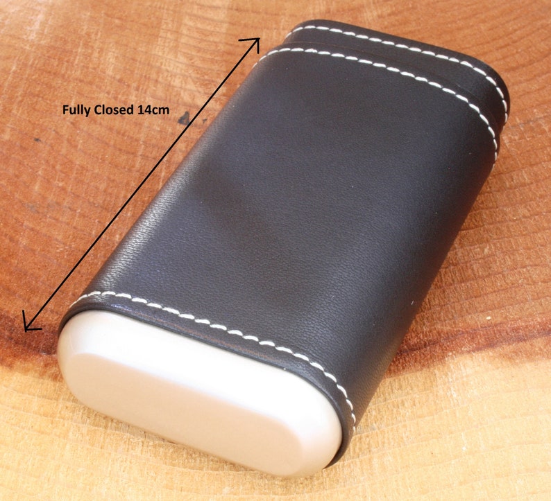 Eurofighter Leather Covered Cigar Tube Case Cedar Lined Gift Boxed 120