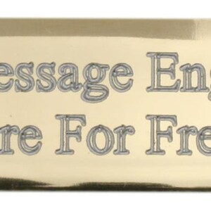 Small Plaque Rectangular Self Adhesive Plate Gold Or Silver with FREE engraving Gold