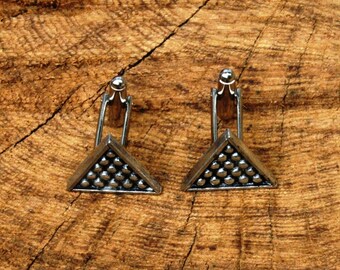 NEW Cufflinks Pewter Snooker Triangle & Balls Cuff Links Gift Boxed 