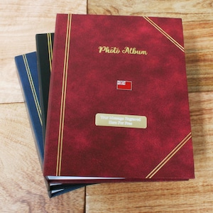 British Military Regiments Photo Album Red, Black, Blue Holds 200 Photographs 6x4&quot; Free Engraving Signals Gurkha Military Birthday Gift pa