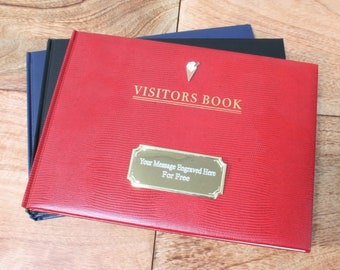 Beach Holiday Visitor Book Company Check In Book Parking Book Guest Book Free Engraving Ice Cream Seagull Gift vb