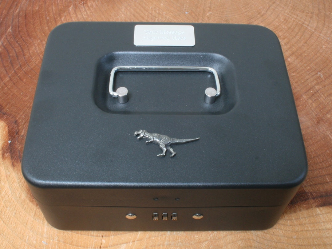 Taurus Money Box Dinosaurs Money Box Combination Cash Float Safe Removable Tray Free ...