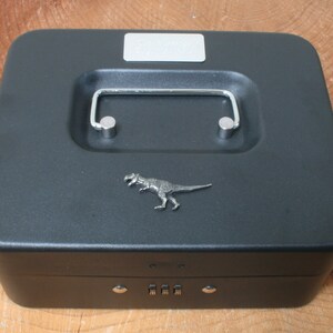 Salvadanaio a forma di dinosauro, combinazione, salvadanaio, vassoio rimovibile, incisione gratuita, T Rex, Diplodocus, Stegosauro, regalo di compleanno