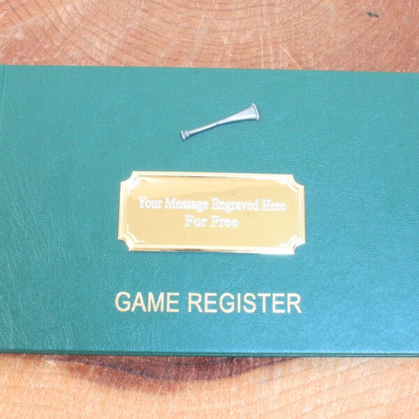 Hunting Record Book Etsy