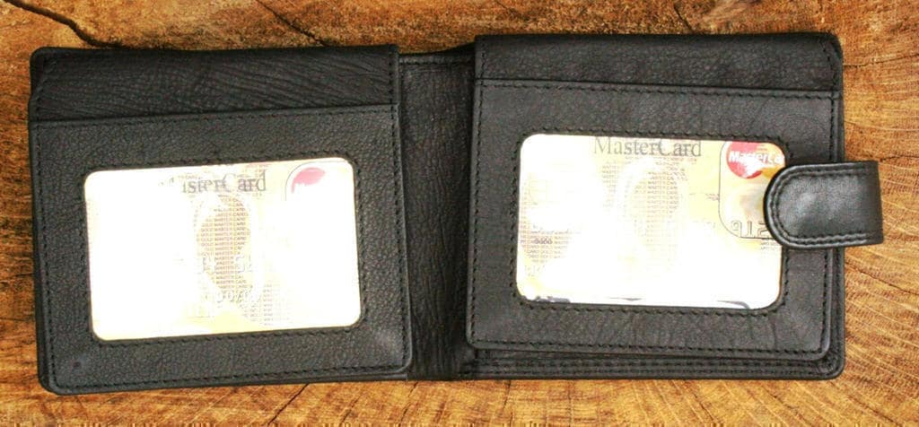 Rhino Leather Wallet Brown or Black Leather Safari Christmas