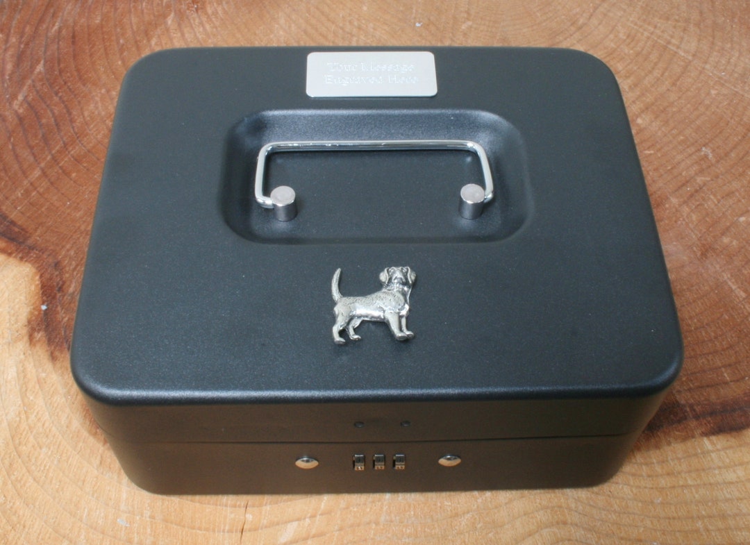 Gundogs Money Box Combination Cash Float Safe Removable Tray ...