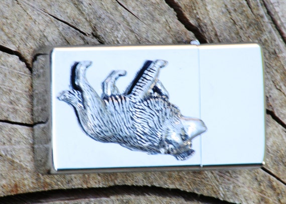 Sheepdog Emblem Windproof Petrol Lighter FREE ENGRAVING Personalised Gift 322