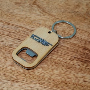 Hubschrauber & Rotoren Schlüsselanhänger Flaschenöffner Holz Edelstahl Schlüsselanhänger Chinook Apachen Tour Geburtstagsgeschenk kb