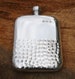English Pewter Half Hammered Kidney Hip Flask With Free Engraving Gift 