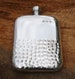 English Pewter Half Hammered Kidney Hip Flask With Free Engraving Gift