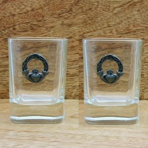 バレンタイン＆ラブ スピリットショットグラス ペア 50ml ハート 鳩 テディ 父の日ギフト sg