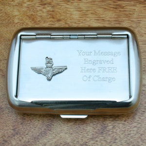 military tobacco tin Major Drapkin Flip Top Vertical Pocket c1930s in Antique Tins The Machined Premium Travel Chassis is built to last US ARMY TOBACCO METAL BOX