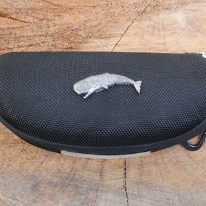 Marine Sealife toile étui à lunettes noir étui souple sport cadeau d&#39;anniversaire personnalisé gravure gratuite pieuvre tortue poisson cadeau d&#39;anniversaire cg