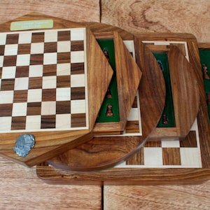 Gundogs Chess Set Square, Octagonal or Round Magnetic Board With Chess Pieces Personalised Free Engraving Labrador Spaniel Pointer Gift ce