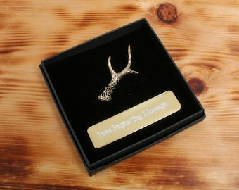Badge épingle En étain – Motif Faune – Idéal Chasse Et Nature – Cadeau Original